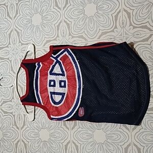 Montreal Canadians Womens Jersey Sz Small Tank Top Red White Canada Sports
